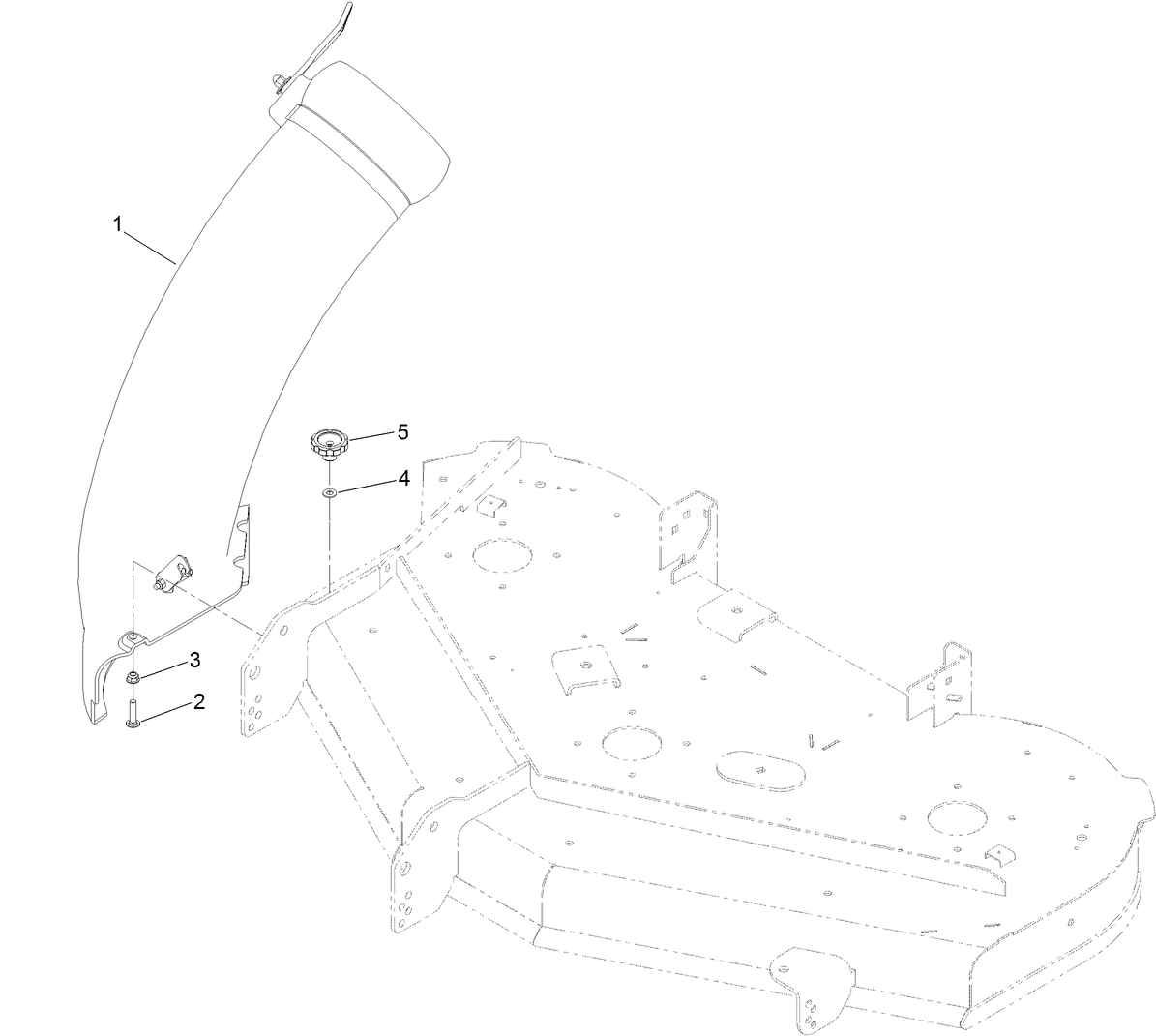 50 Inch Chute Mounting Assembly