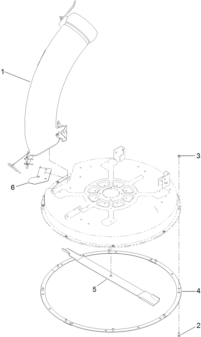 32 Inch Chute Mounting Assembly