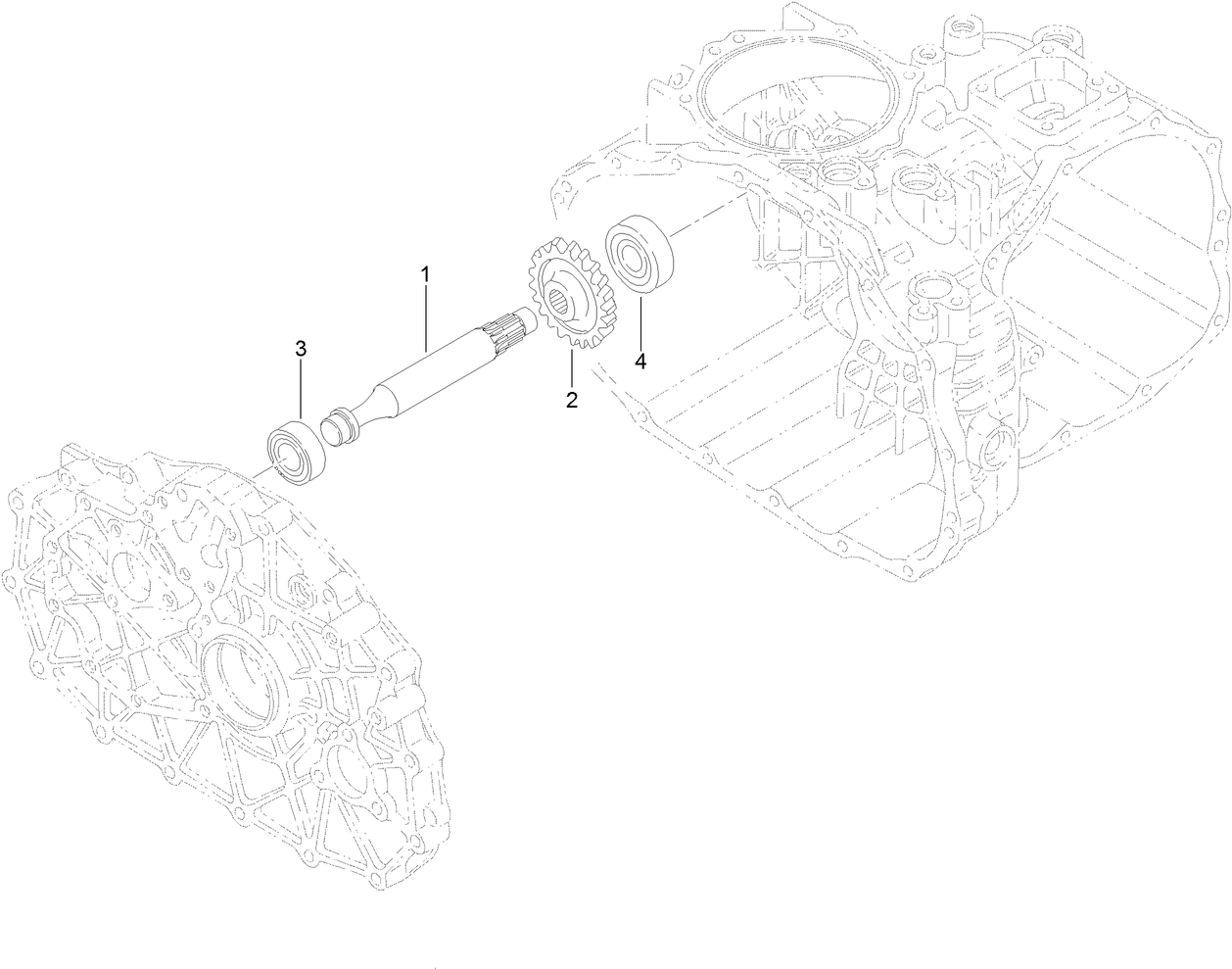 Reverse Shaft Assembly Transaxle Assembly No. 120-7610