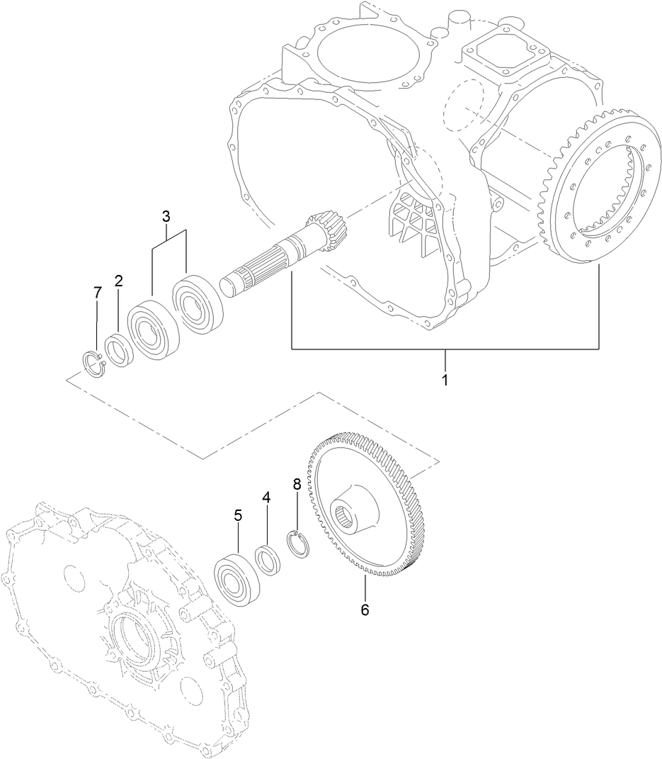 Counter Shaft Assembly Transaxle Assembly No. 120-7610
