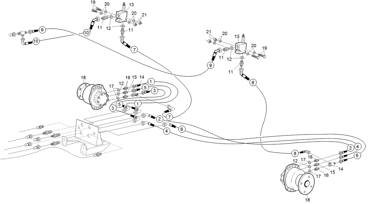 Rear Transmission Hydraulic Circuit
