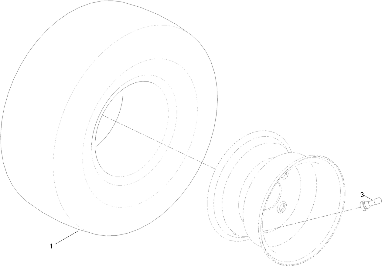 2 Ply Wheel and Tire Assembly No. 131-3671