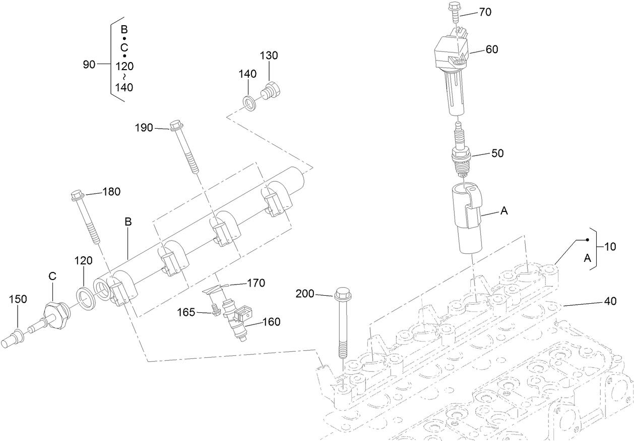 Ignition Coil and Delivery Pipe Assembly
