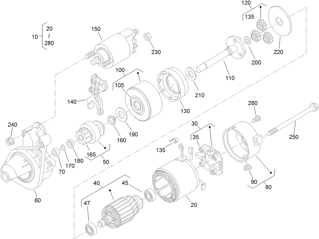Starter Components Assembly
