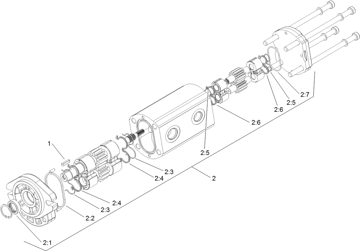 Hydraulic Gear Pump Assembly No. 106-7650