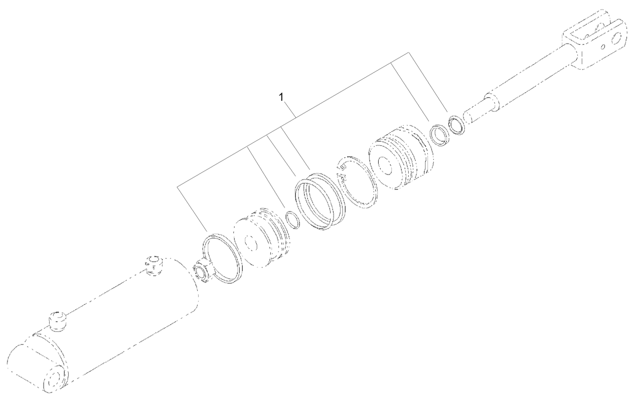Hydraulic Cylinder Assembly No. 105-8370