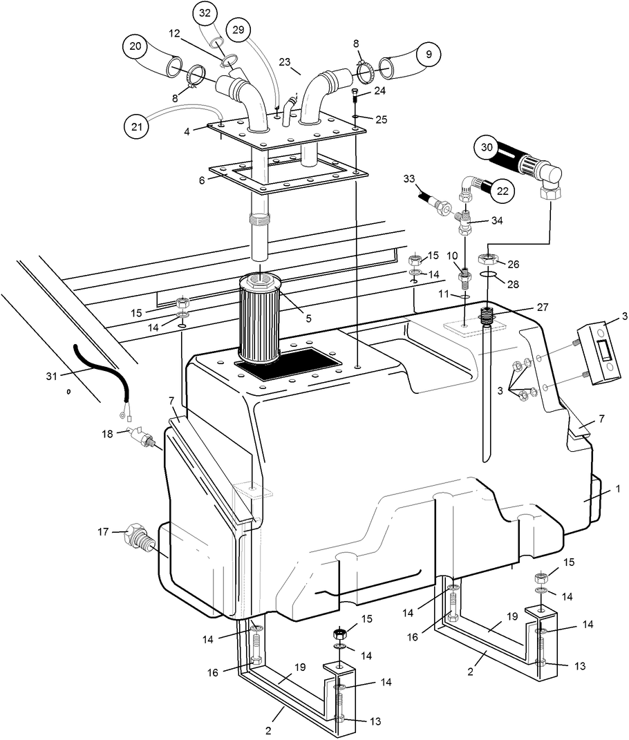 Hydraulic Oil Tank Assembly
