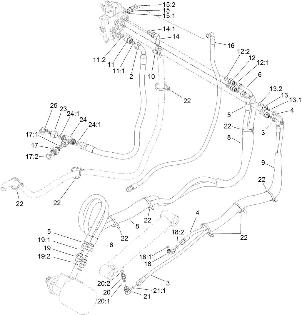 Hydraulic Routing Assembly
