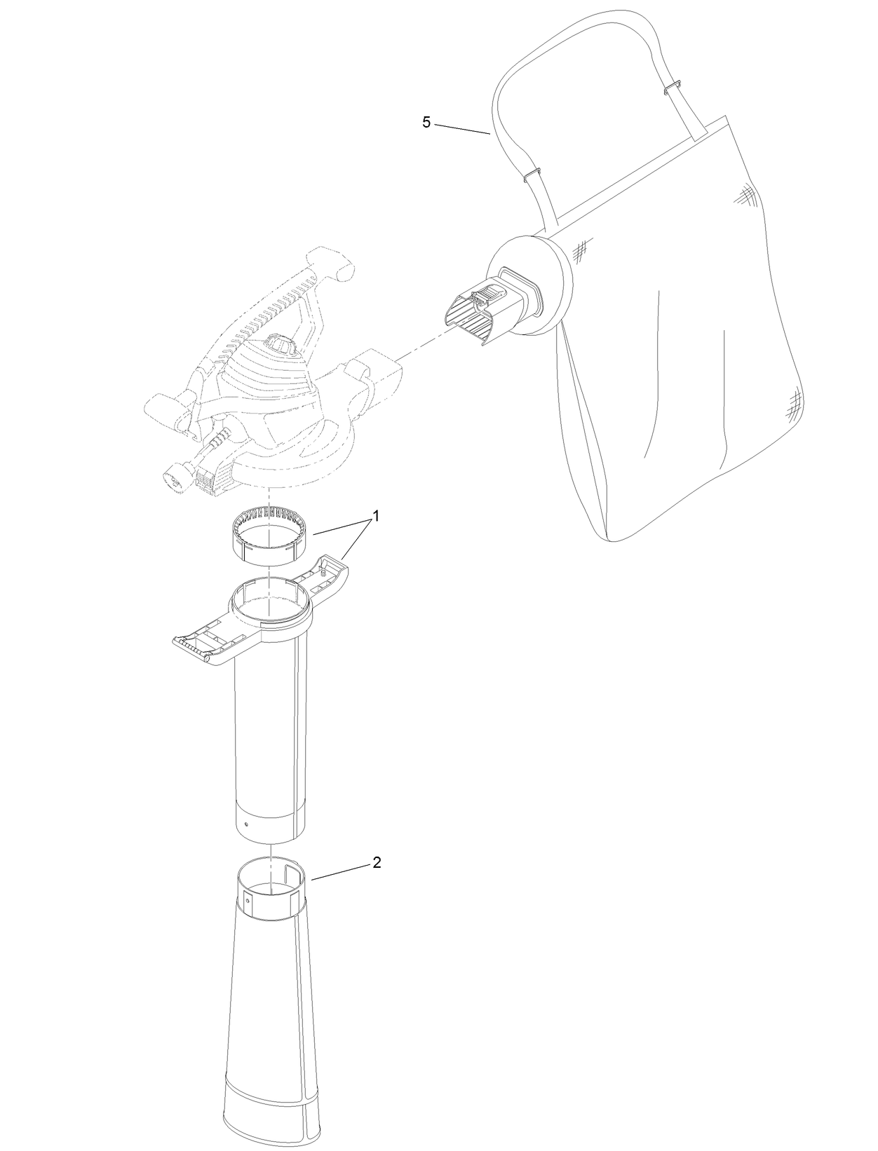 Vacuum Tube and Bag Assembly