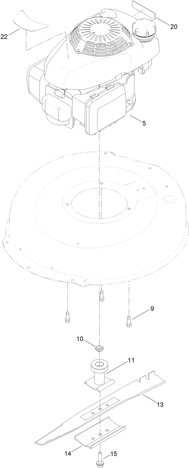 Engine and Blade Assembly