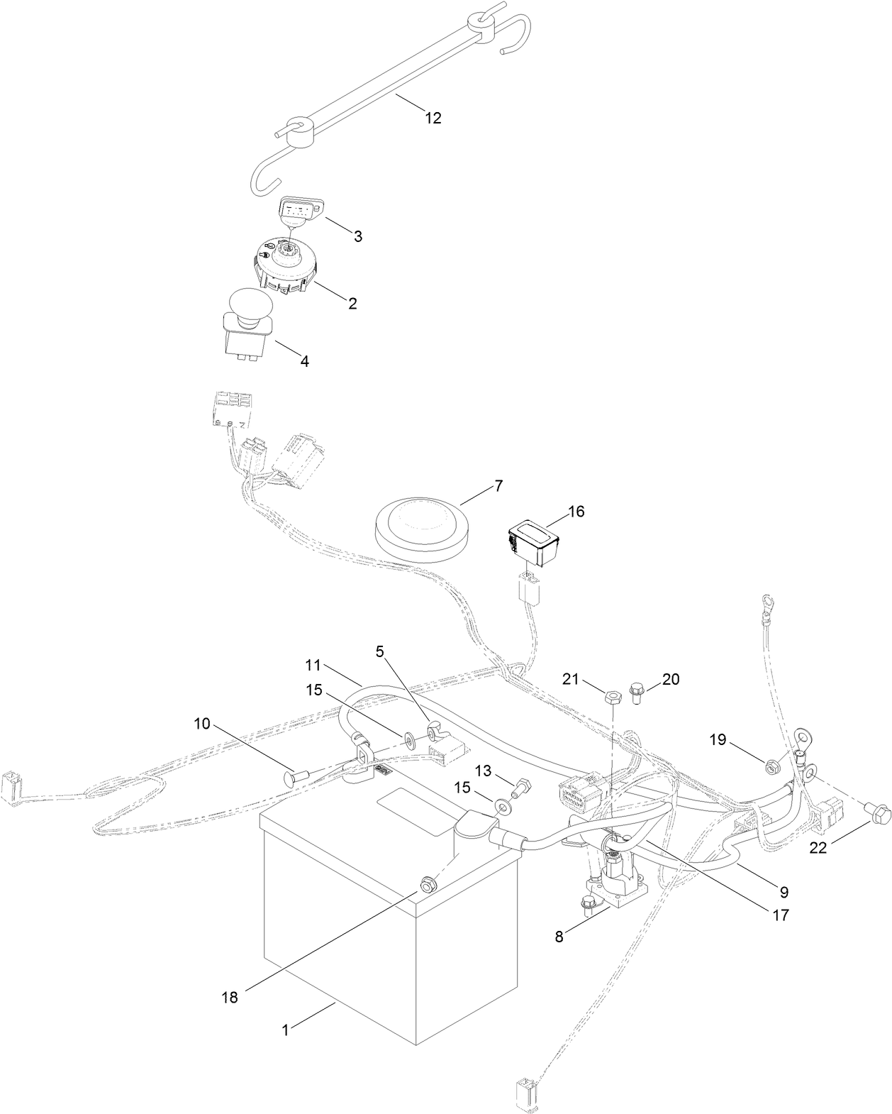 Battery and Electrical Assembly