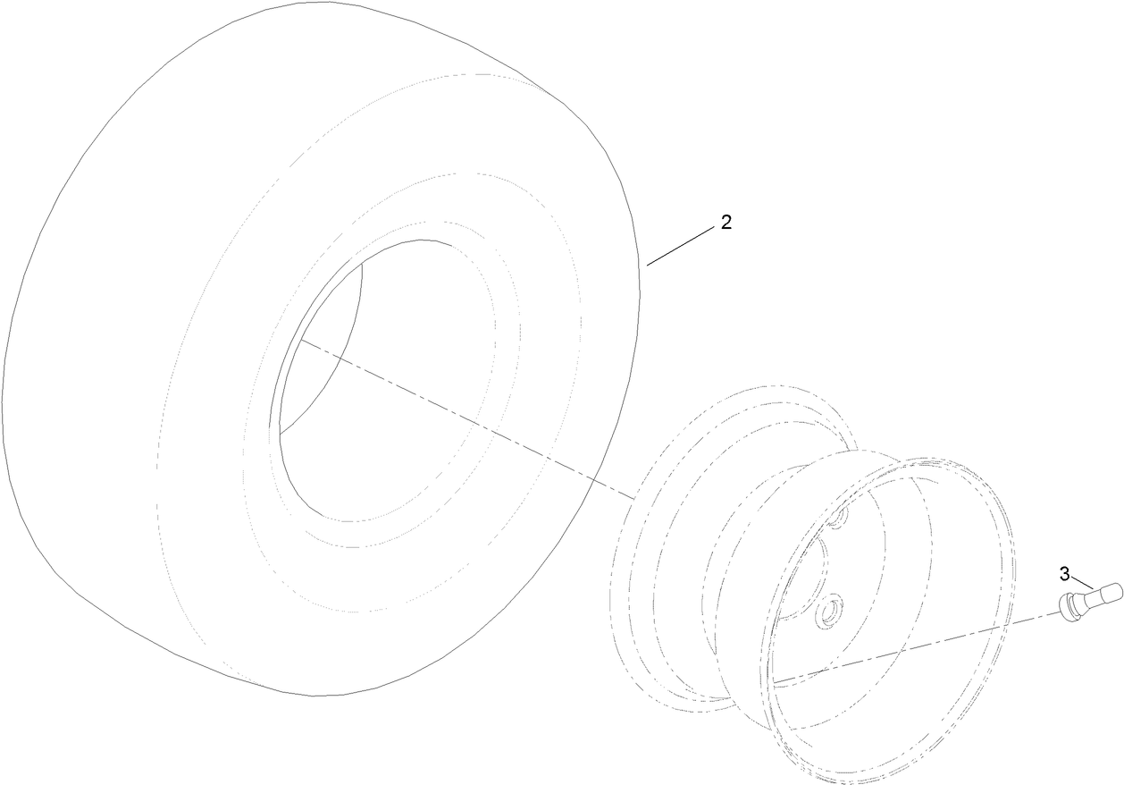 2 Ply Wheel and Tire Assembly No. 131-3670