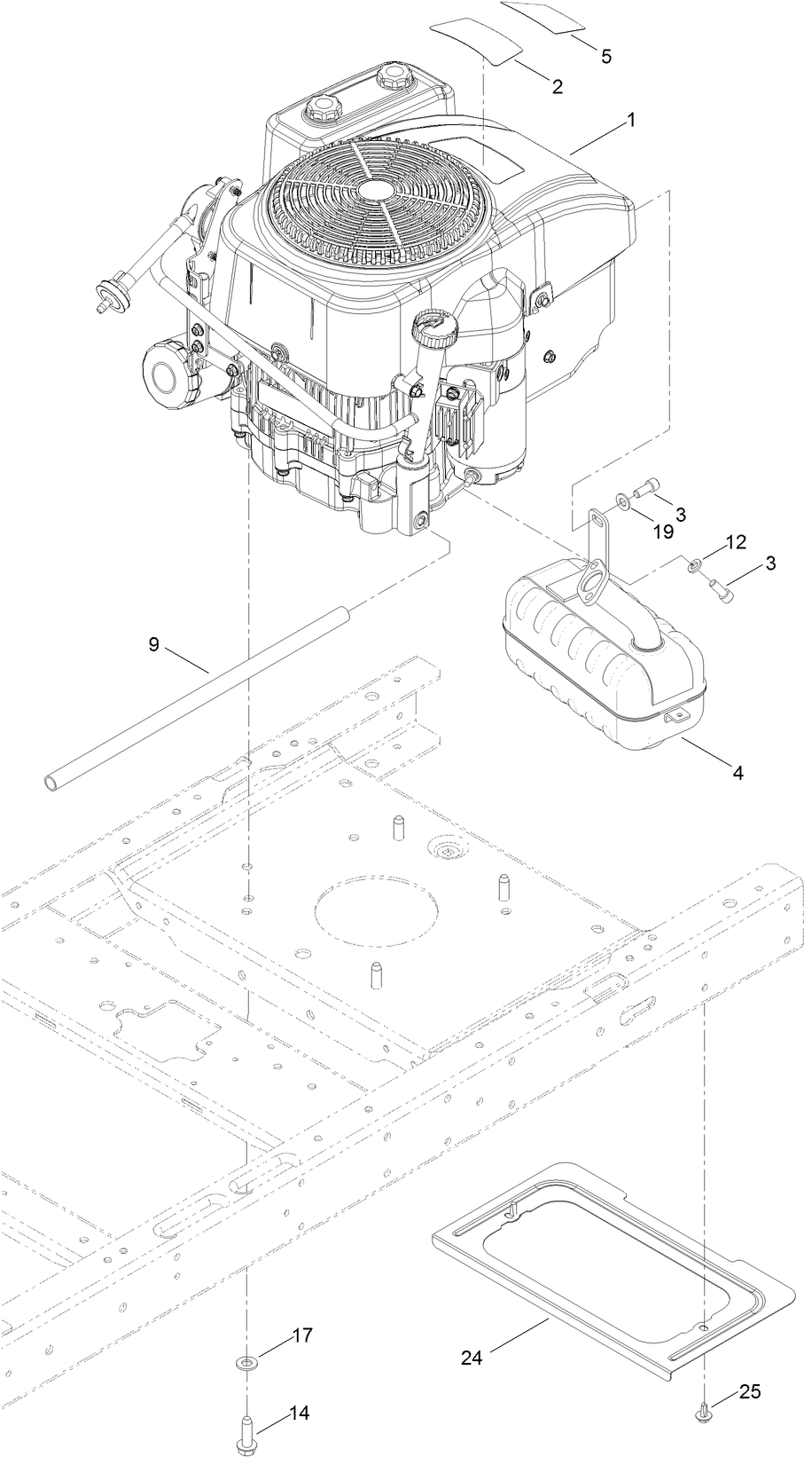 Engine and Blade Assembly