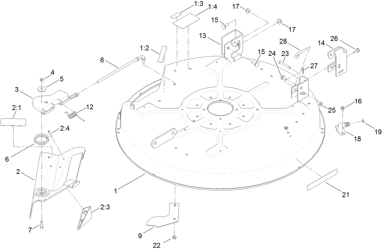 32 Inch Deck Assembly