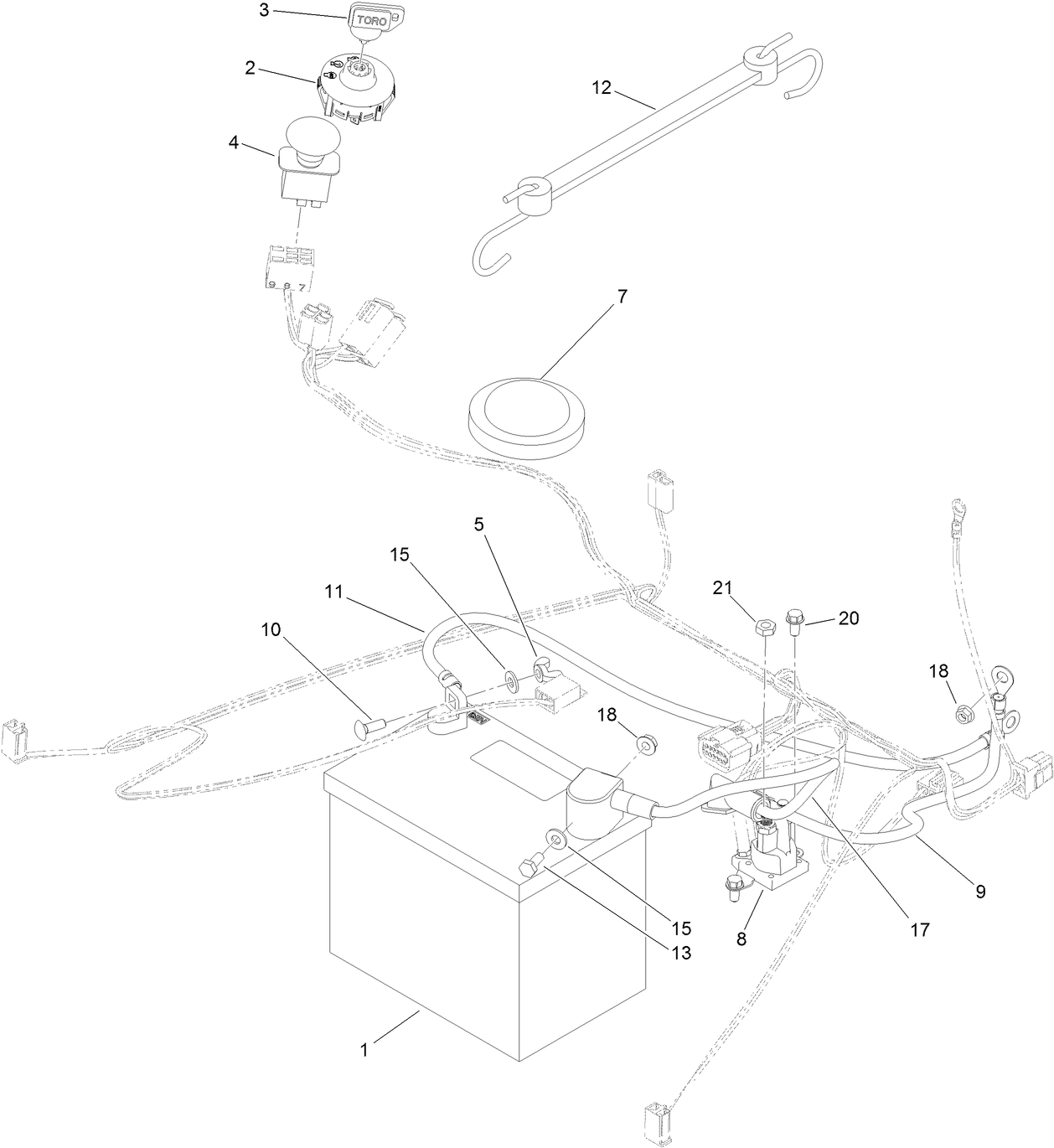 Battery and Electrical Assembly