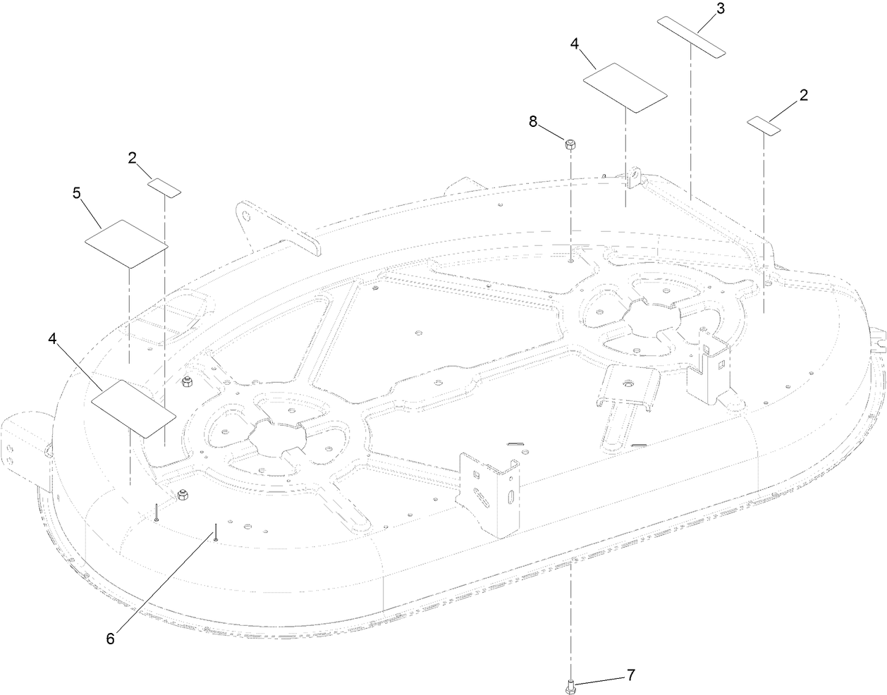 42 Inch Deck Assembly No. 131-3604