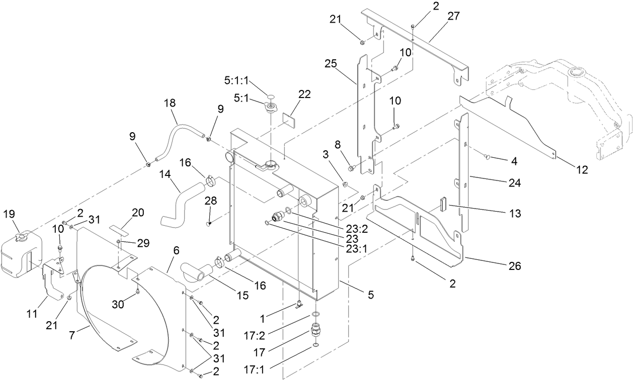 Radiator and Oil Cooler Assembly