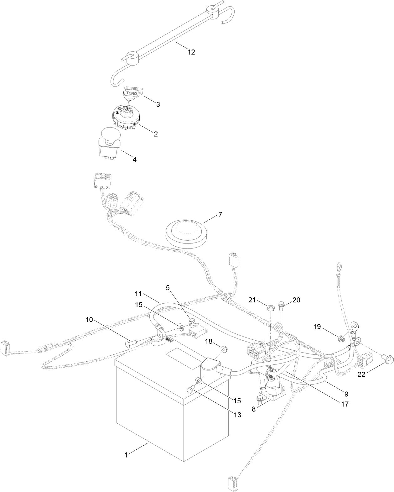 Battery and Electrical Assembly