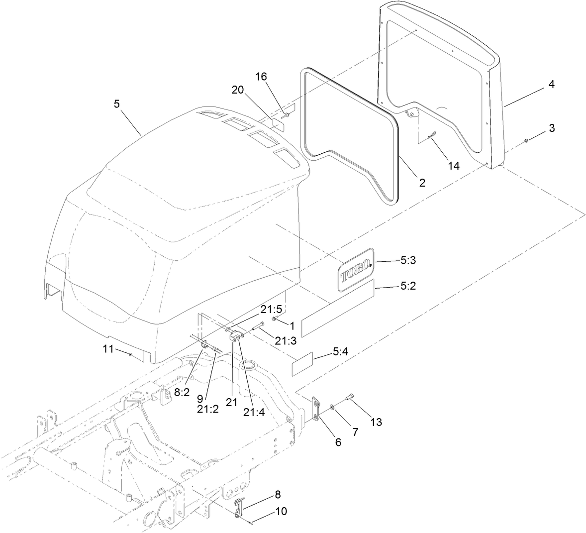 Hood and Screen Assembly