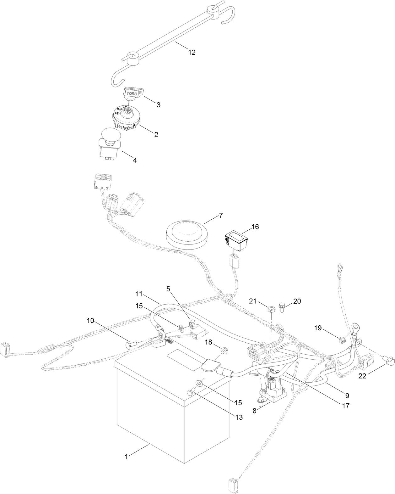 Battery and Electrical Assembly