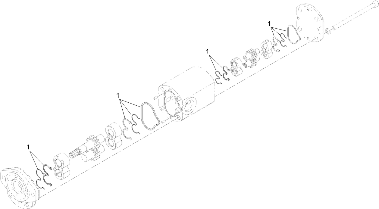 Hydraulic Gear Pump Assembly No. 121-7841