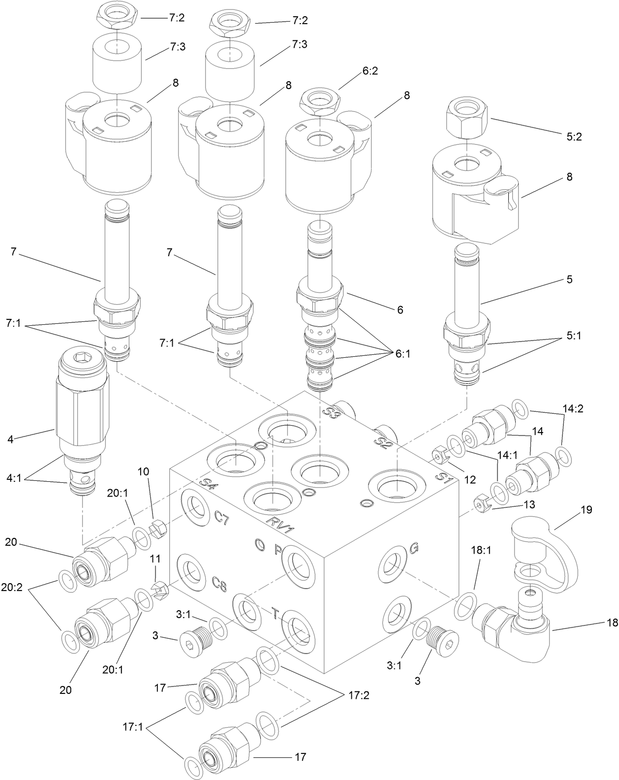 Lift Manifold Assembly No. 120-2057