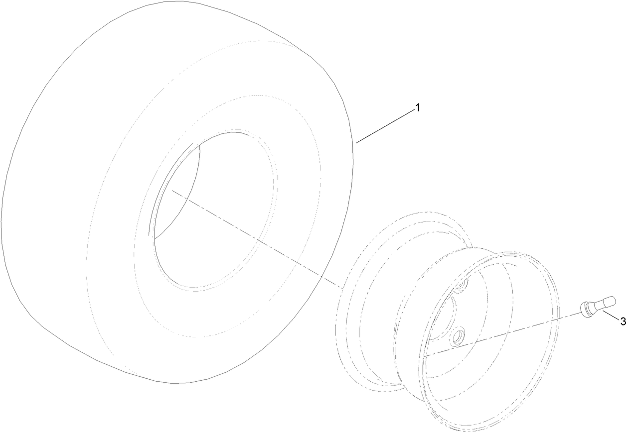 2 Ply Wheel and Tire Assembly No. 131-3671