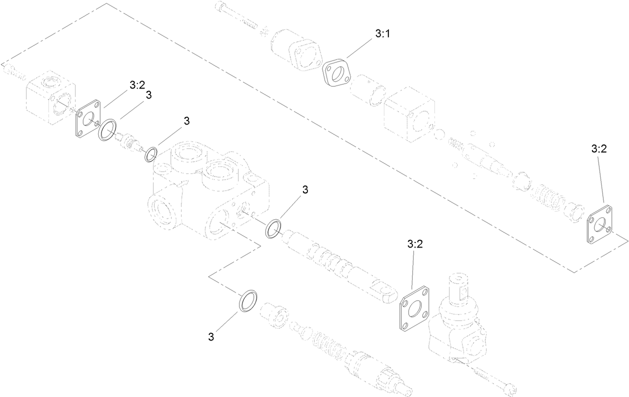 Auxiliary Hydraulic Valve Assembly No. 99-3077