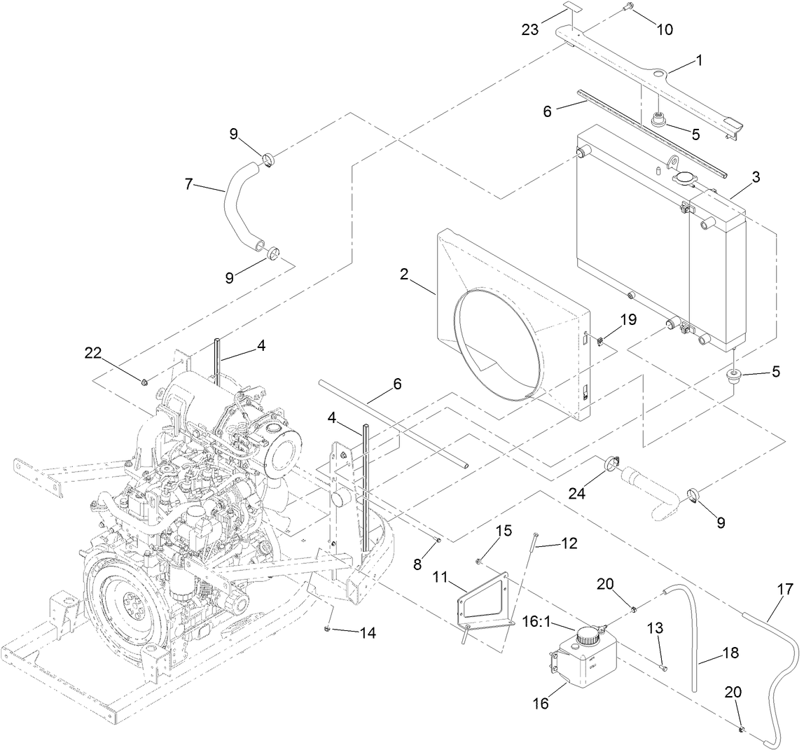 Radiator Component Assembly
