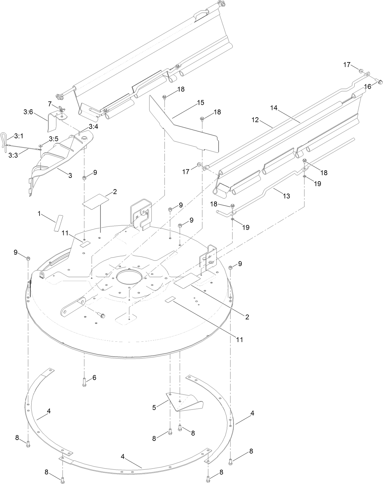 32 Inch Deck Assembly No. 131-3602