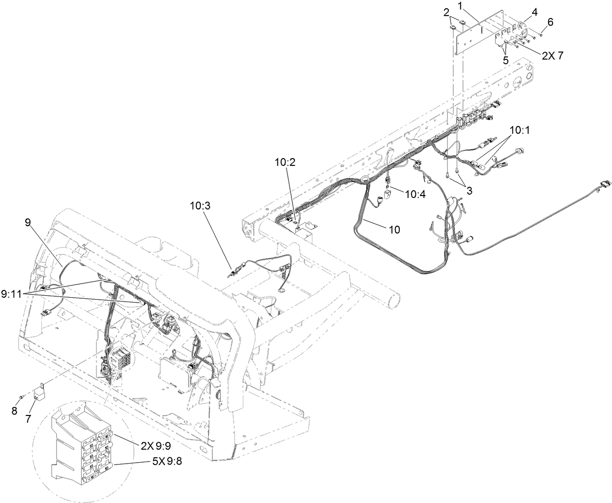 Front and Rear Wire Harness Assembly