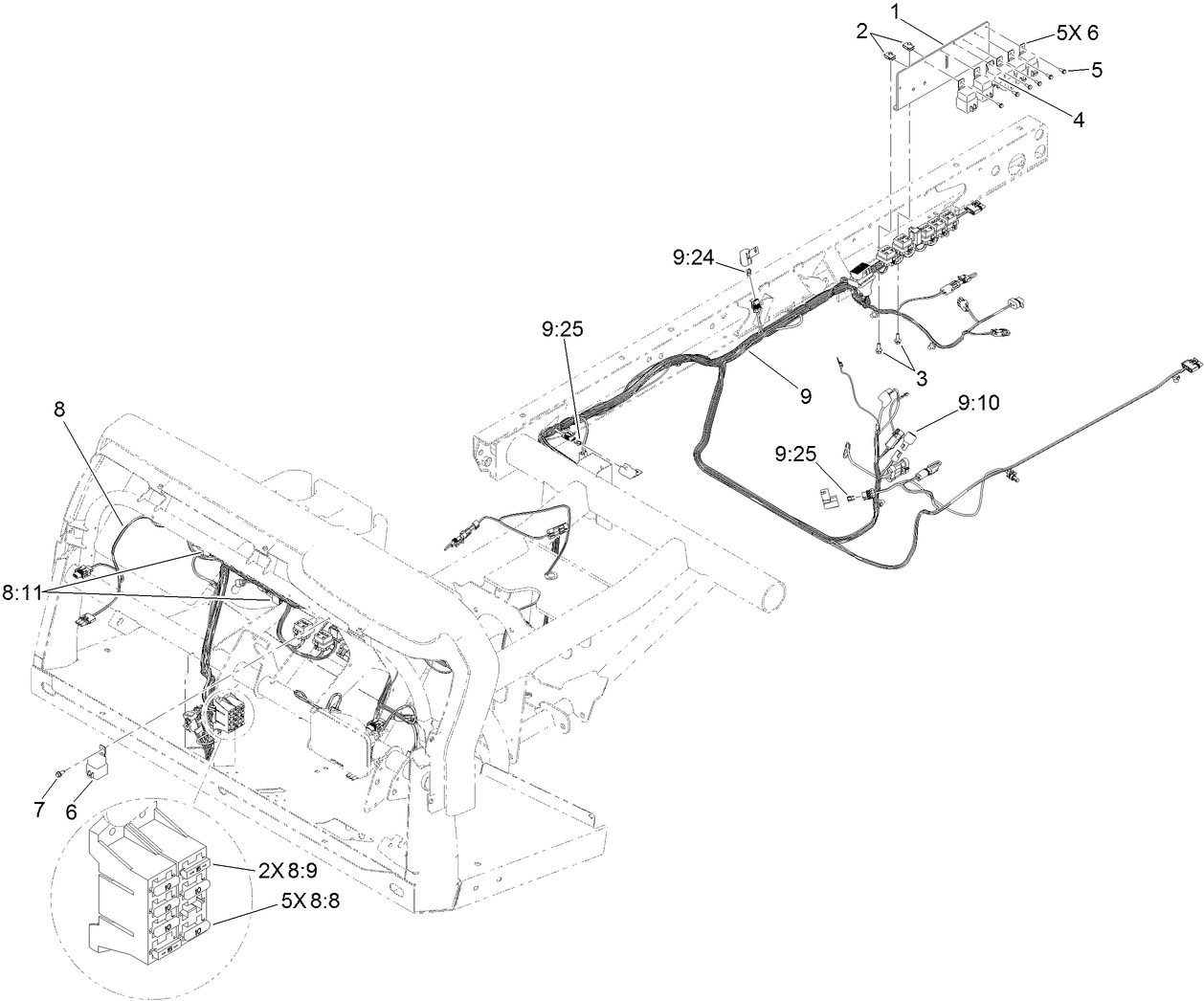 Front and Rear Wire Harness Assembly