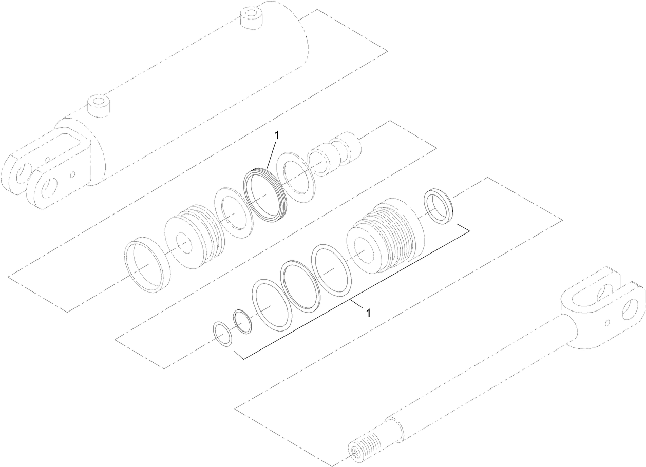 Hydraulic Cylinder Assembly No. 117-1834