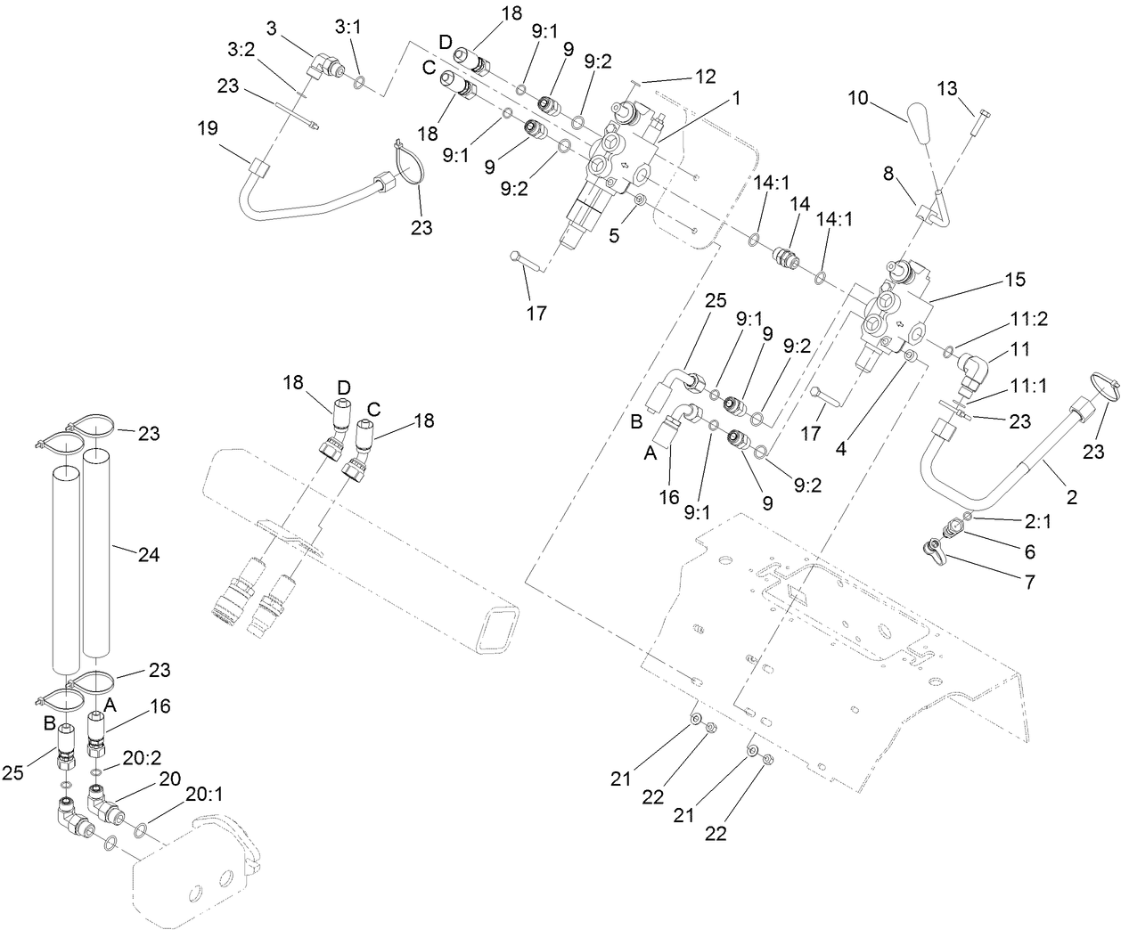 Auxiliary Valve and Selector Valve Assembly