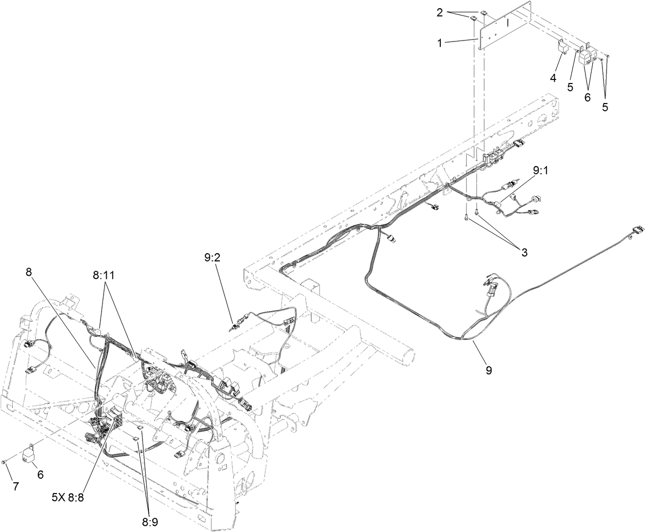 Front and Rear Wire Harness Assembly