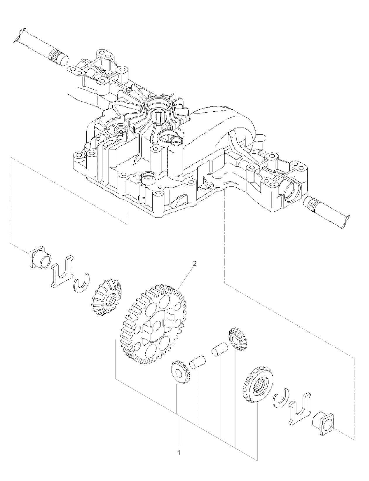Differential Gear Assembly Transmission Assembly No. 114-3155