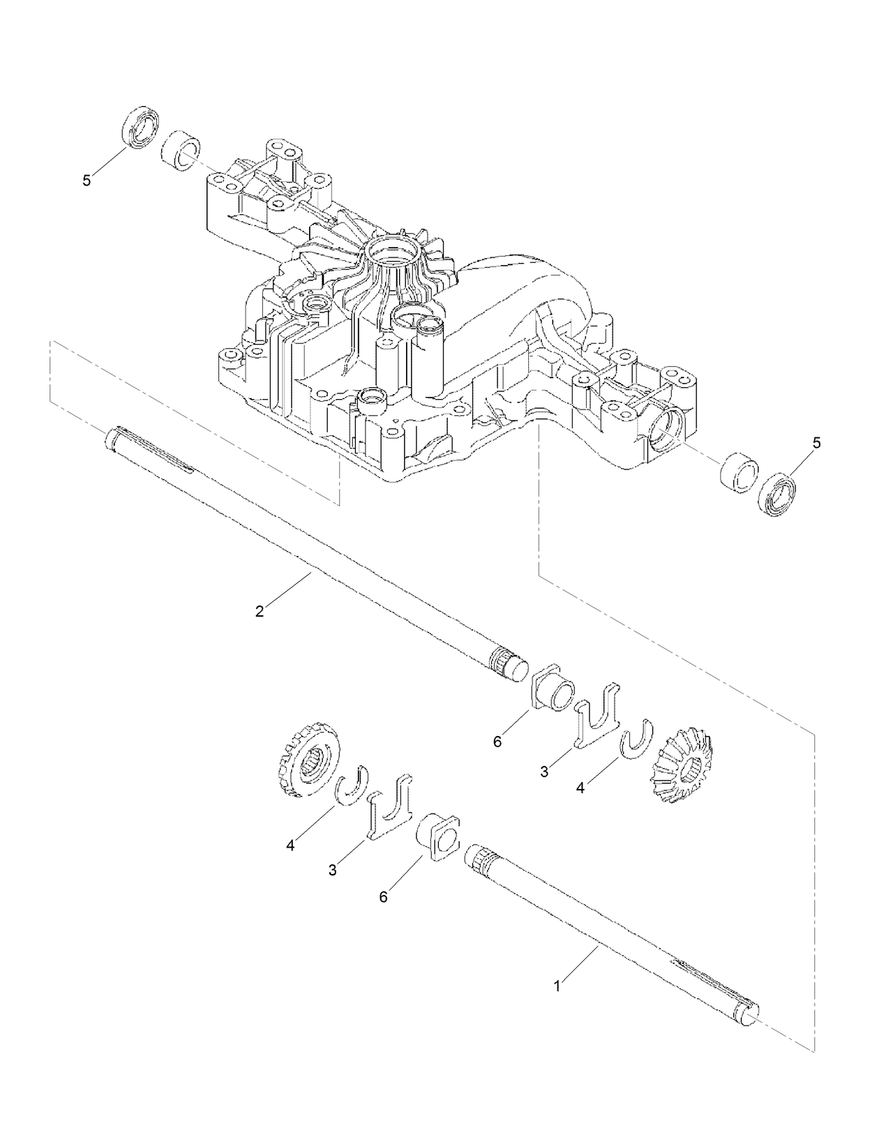 Axle Shaft Assembly Transmission Assembly No. 114-3155