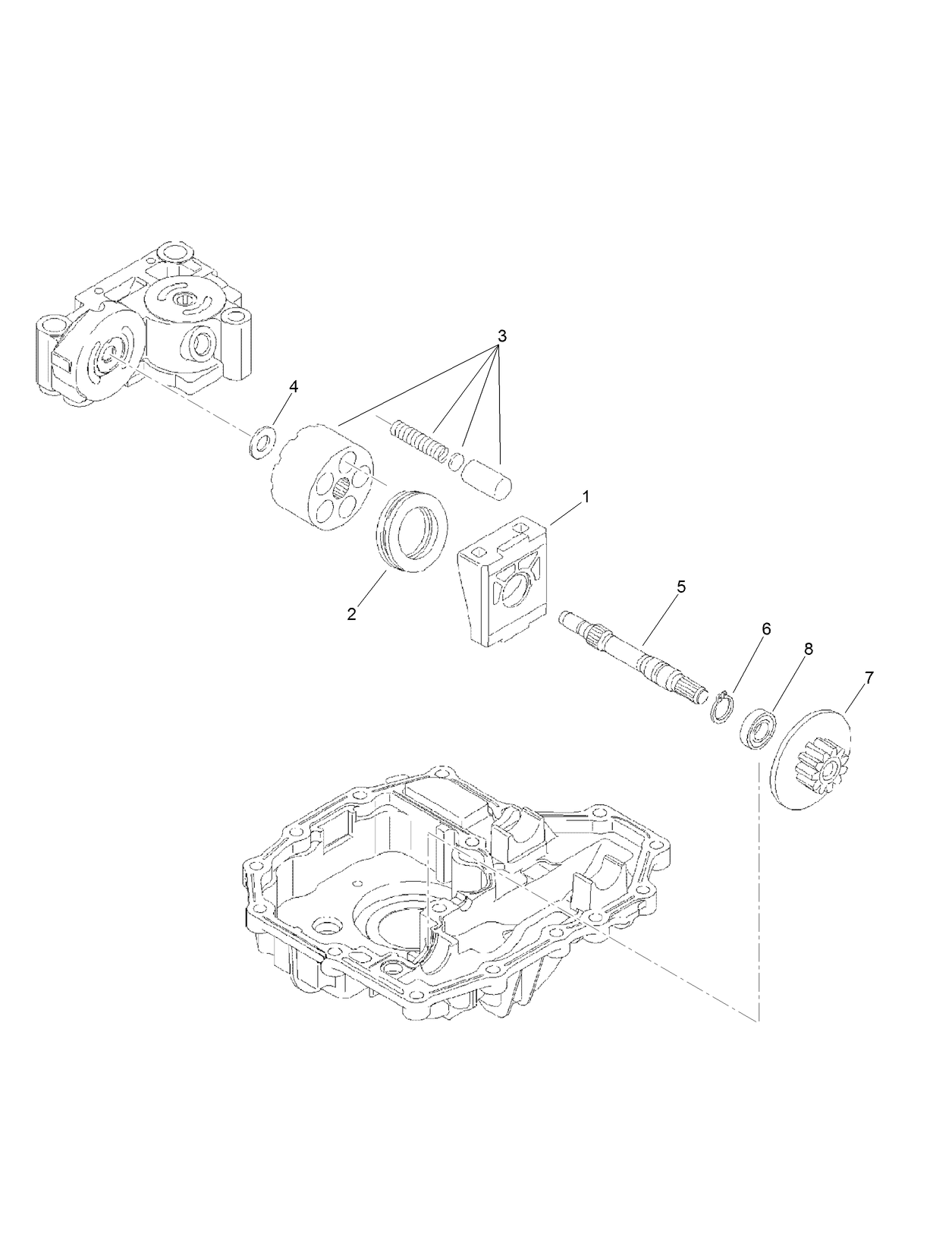 Motor Shaft Assembly Transmission Assembly No. 114-3155