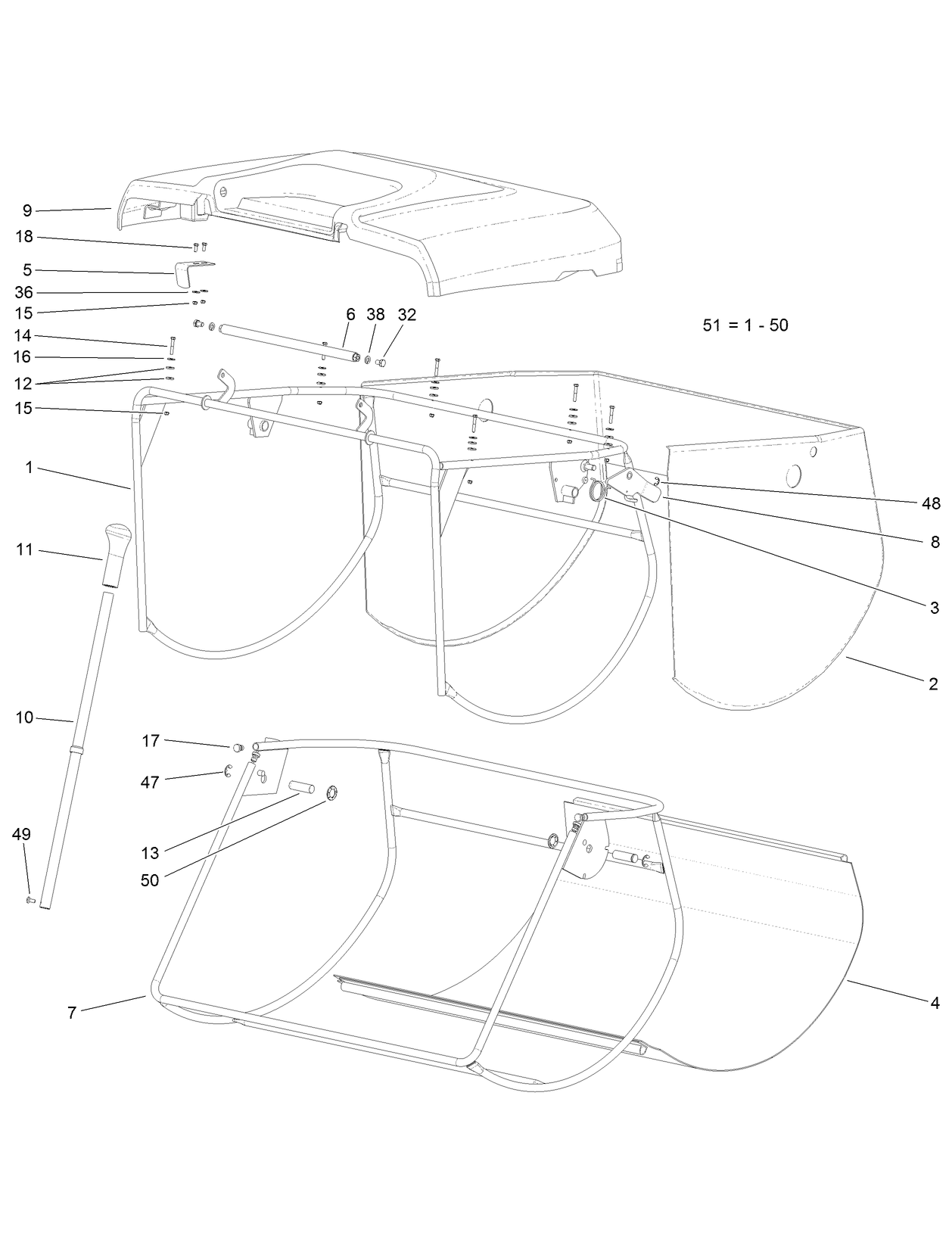 Grass Collector Assembly No. 125-2325