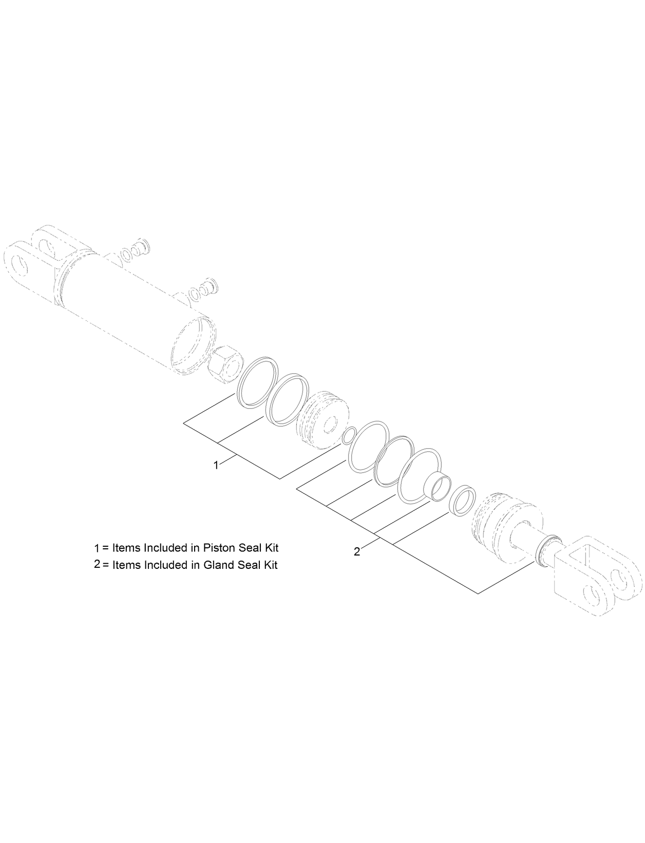 Hydraulic Cylinder Assembly No. AU125681