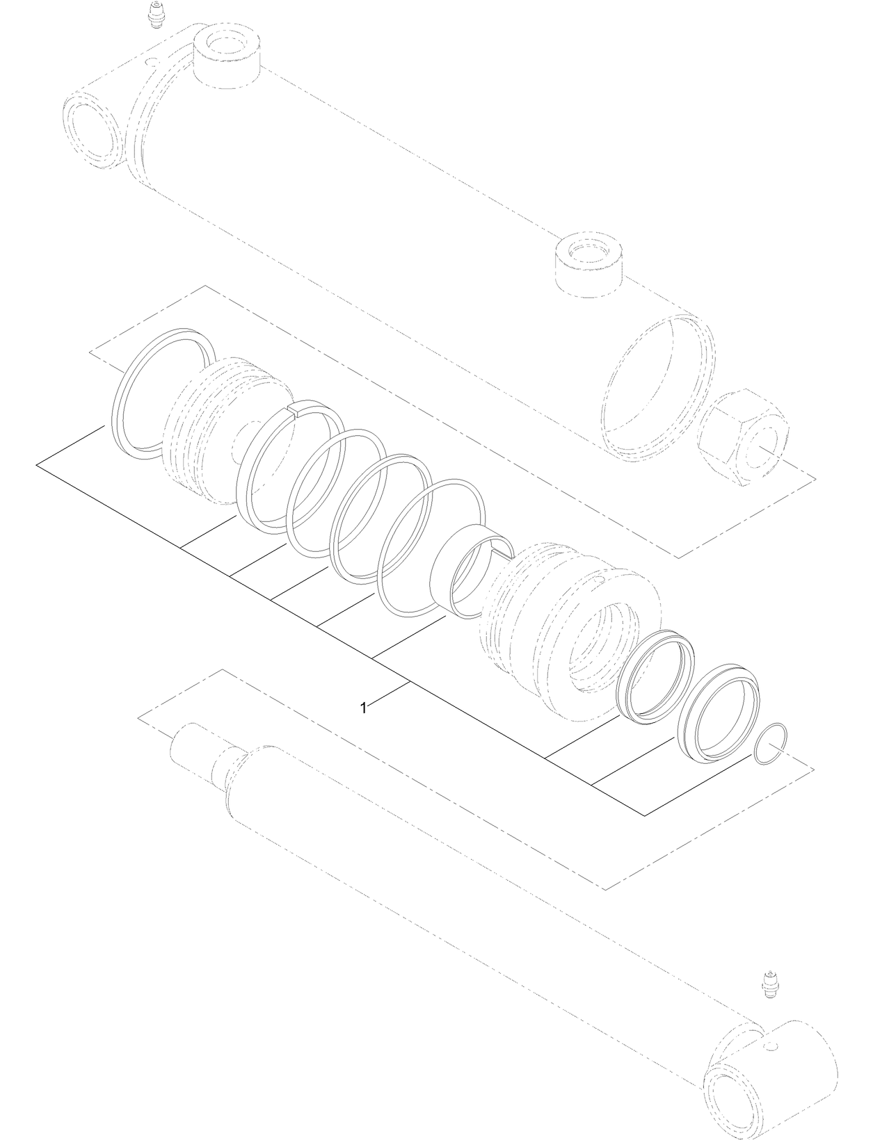 Hydraulic Cylinder Assembly No. AU8HC25036