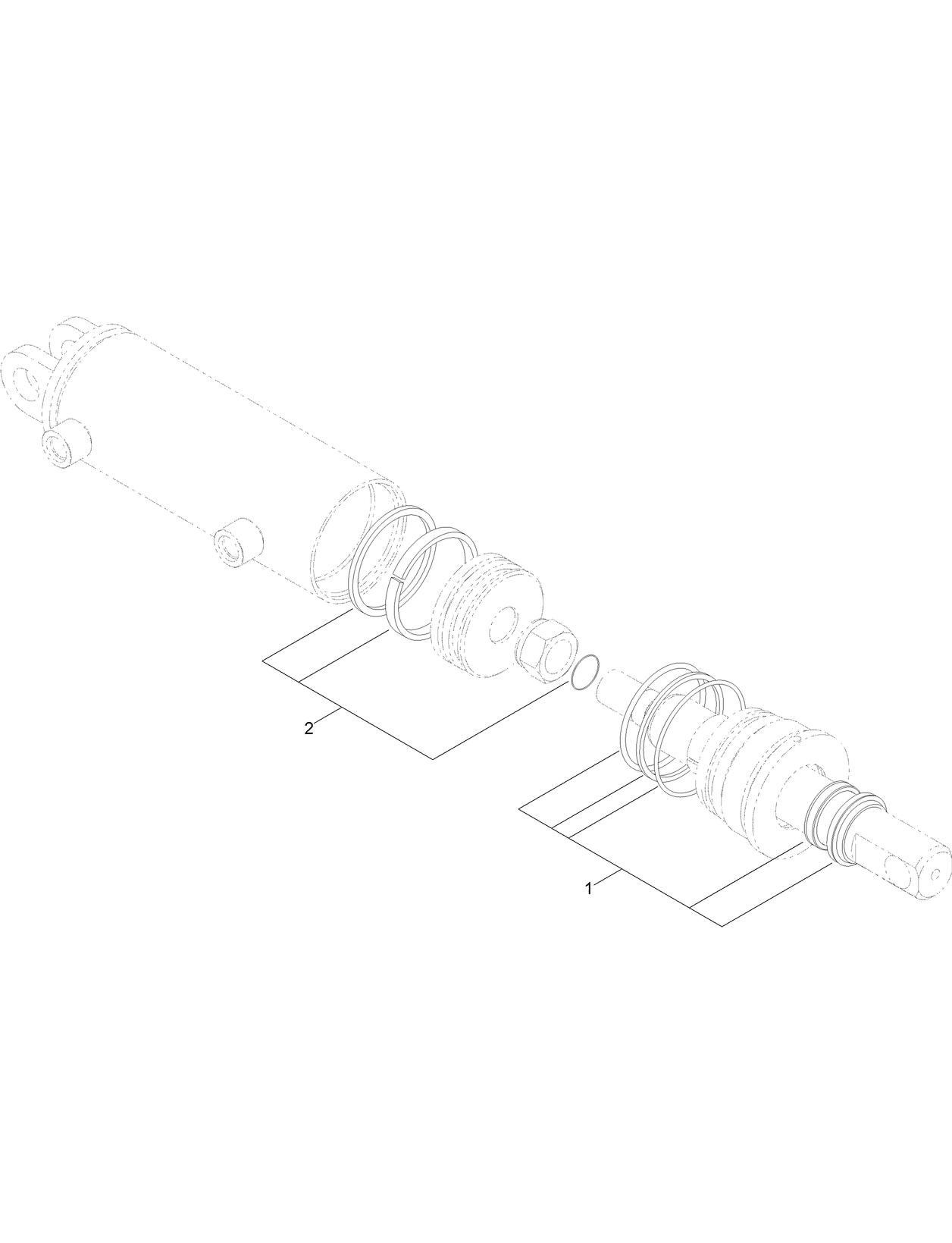 Hydraulic Cylinder Assembly No. AU120606
