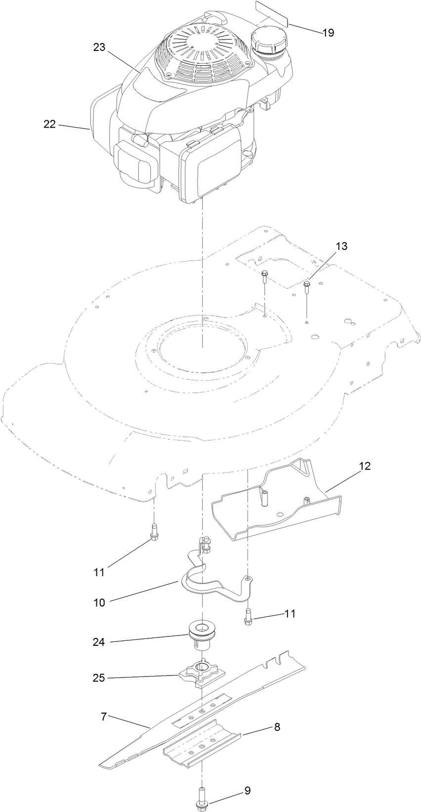 Engine and Blade Assembly
