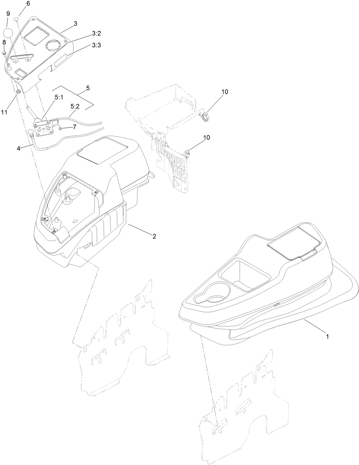 Console and Control Panel Assembly