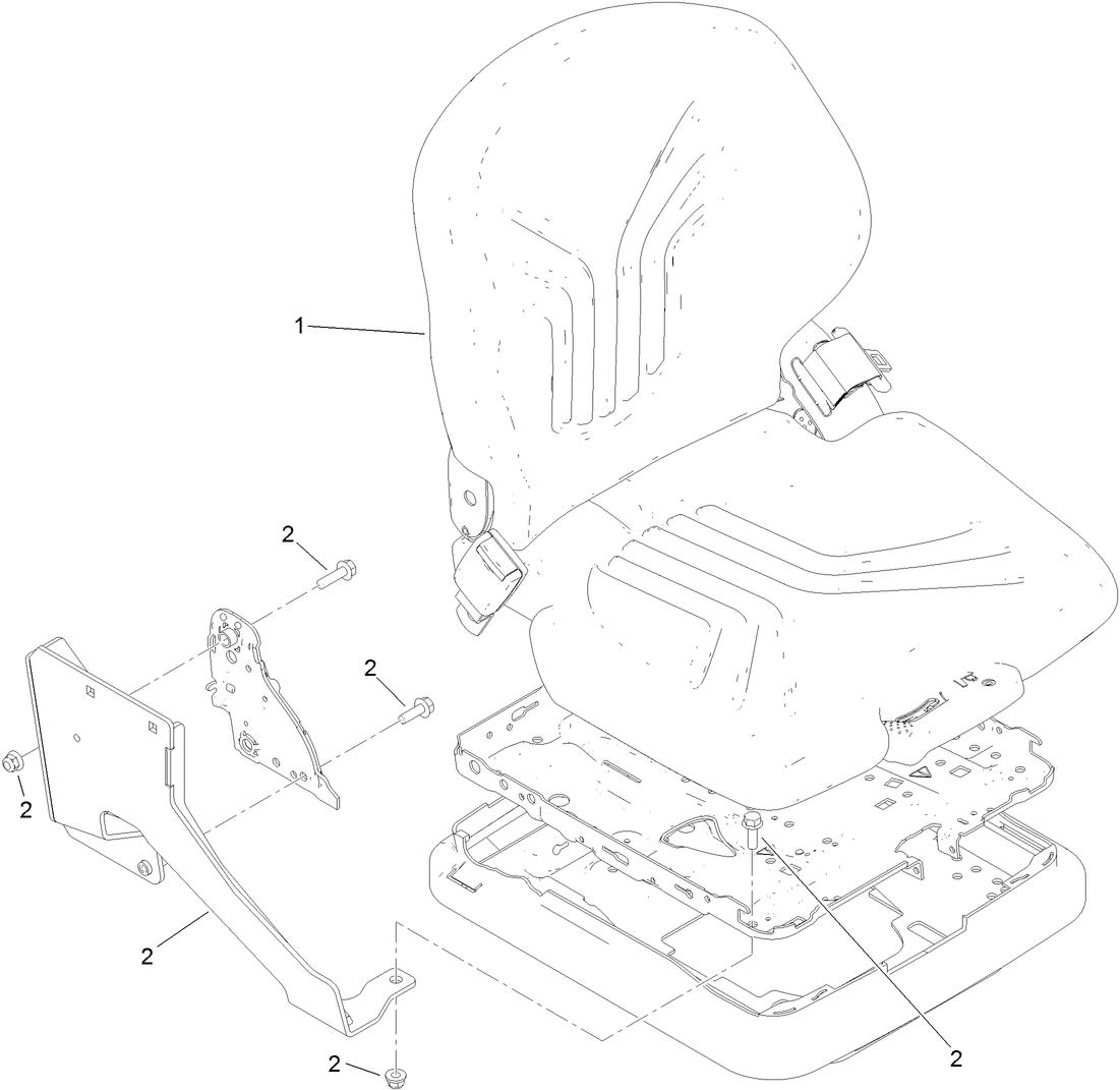 Seat and Console Support Assembly No. 119-7102