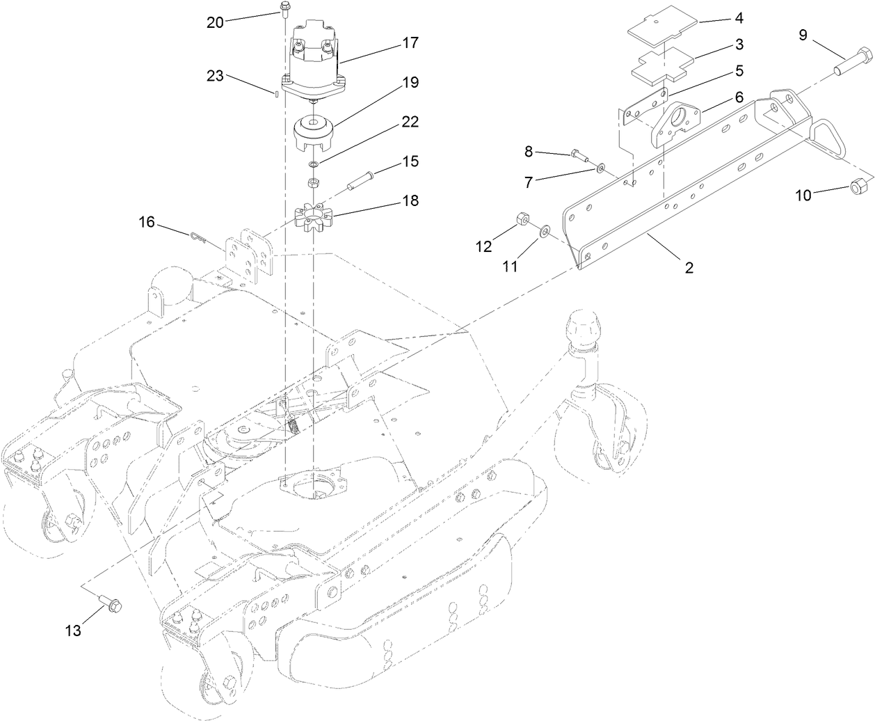 Left Deck Mount Assembly