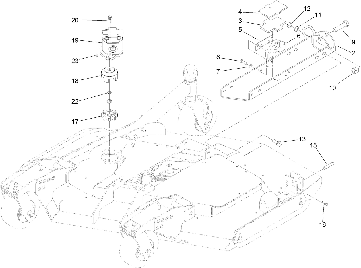 Right Deck Mount Assembly