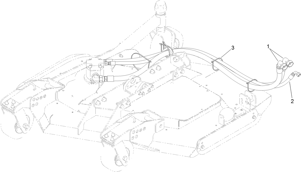 Right Deck Hose Assembly