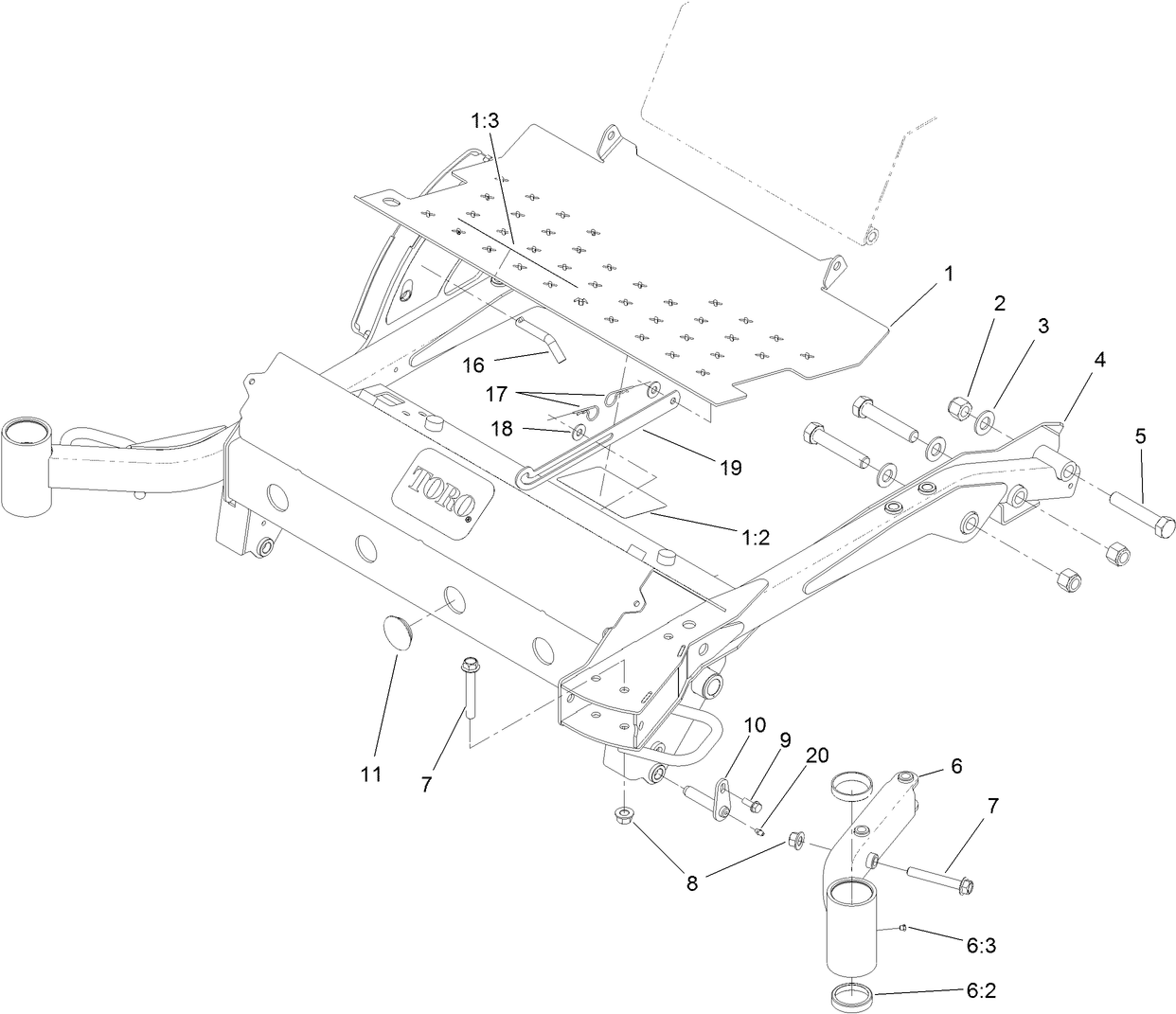 Floorplate and Carrier Frame Assembly