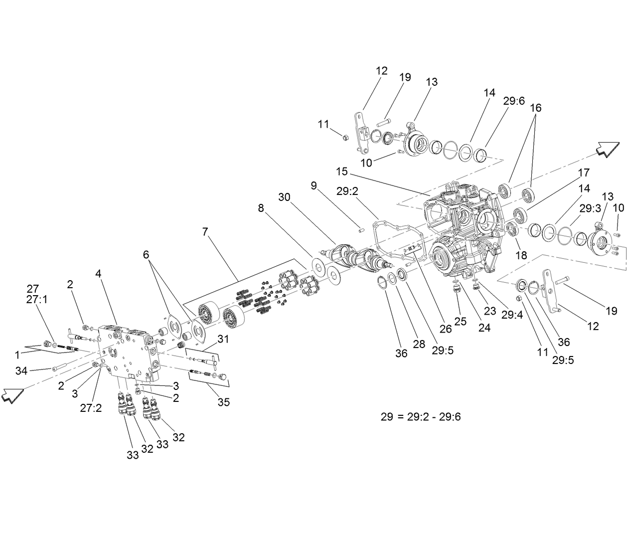 Center Section Assembly Transmission Assembly No. 131-5510